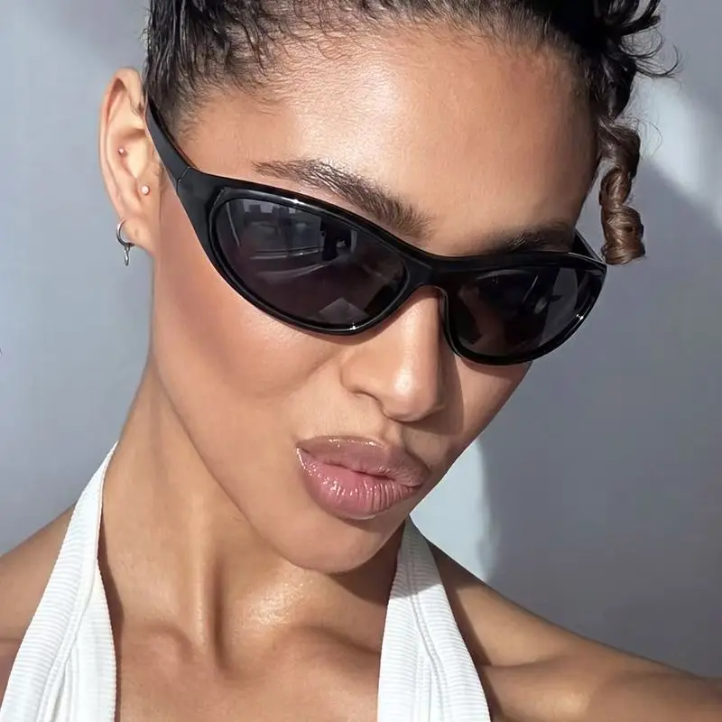 Y2K Punk Sports Sunglasses for - Vintage Fashion Enthusiasts ulasan dan harga