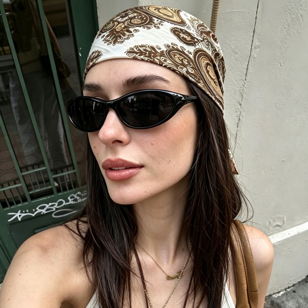 Y2K Punk Sports Sunglasses for - Vintage Fashion Enthusiasts ulasan dan harga