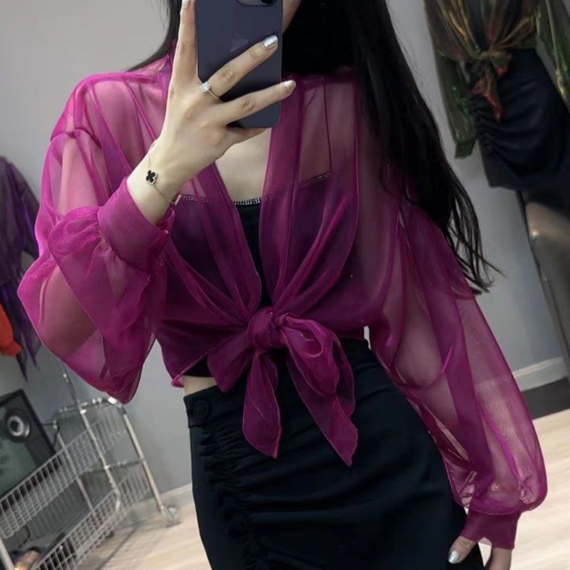 Thin Long Sleeve Bandage Net Y - Vintage Fashion Jersey ulasan dan harga