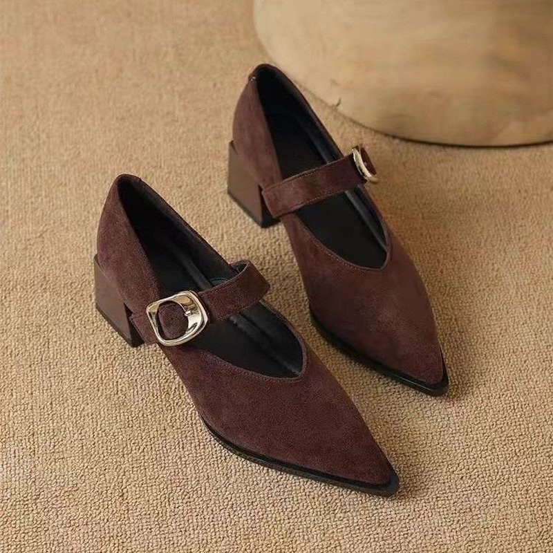 Women Vintage Mary Jane Block  - Vintage Fashion Dresses ulasan dan harga