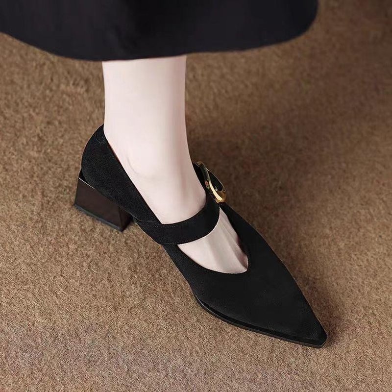 Women Vintage Mary Jane Block  - Vintage Fashion Dresses ulasan dan harga